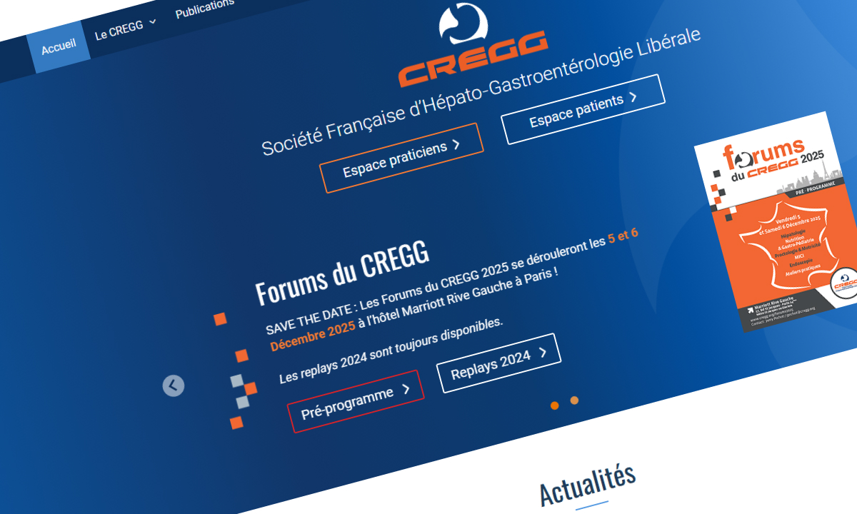 page d'accueil CREGG