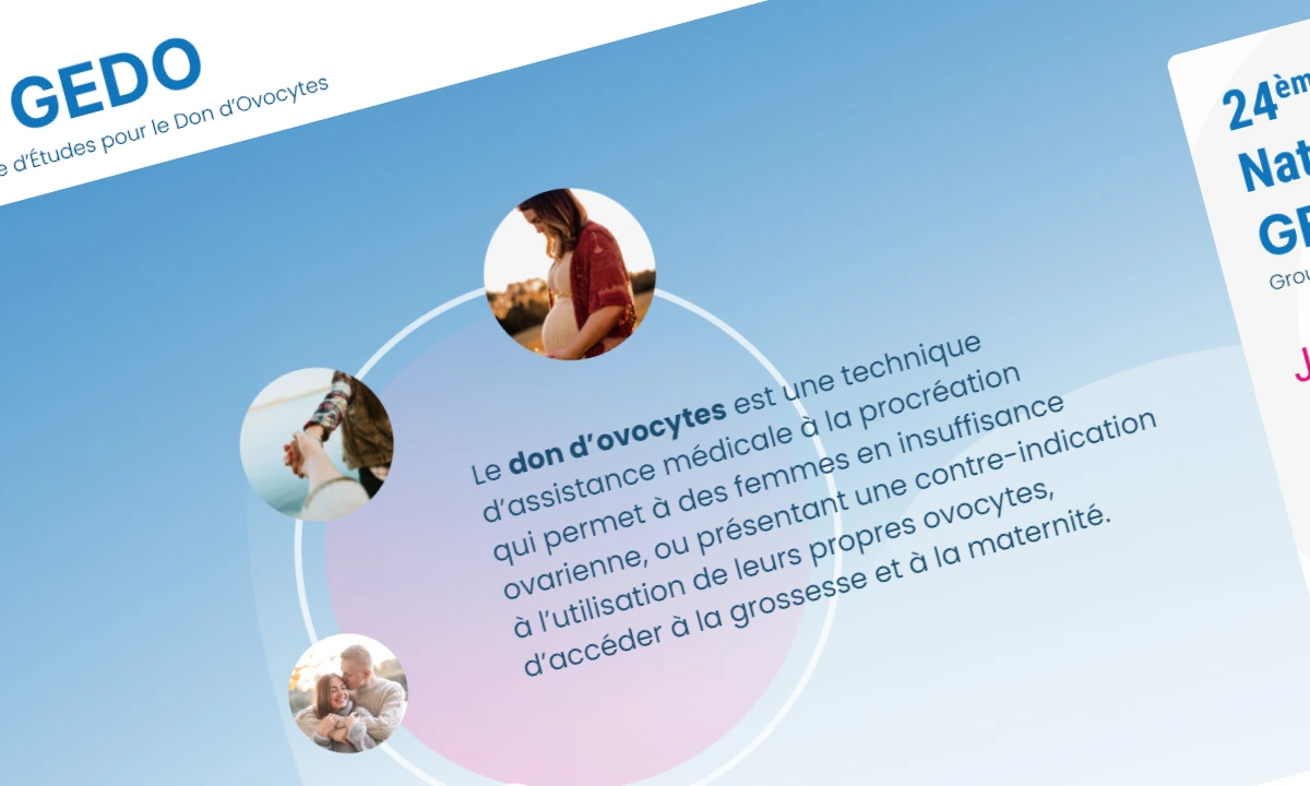 Capture d'écran du site GEDO